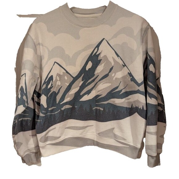 PACSUN prism scenic crewneck sweatshirt size‎ S Small Womens Casual Pullover - Picture 1 of 5